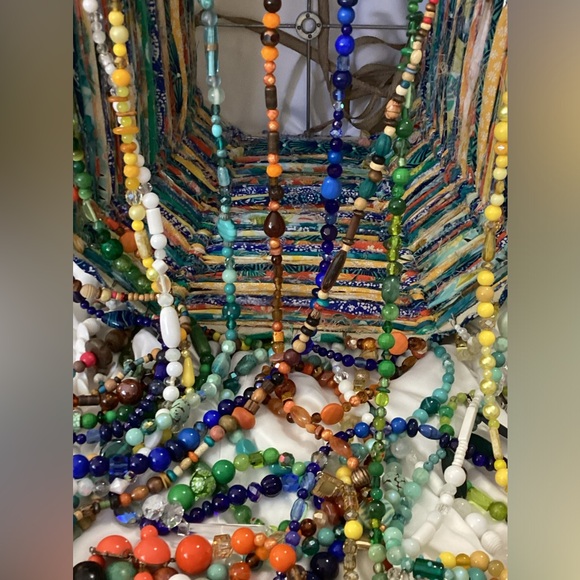 Handmade “Bahama Breeze” Porch/Lampshade Chandelier PLEASE SEE VIDEO - Picture 14 of 14